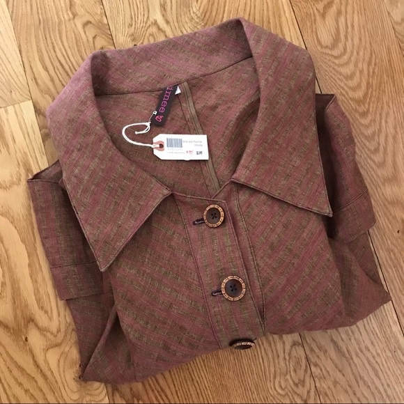 ❤️ SOLD ❤️ NWT AIMEE G DANIELLA LINEN JACKET - Picture 3 of 8